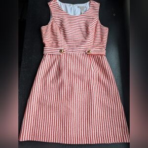 Banana Republic Striped Red and White Mini Dress